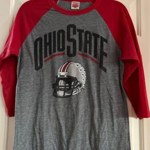 HOMAGE Other - Homage Ohio State Buckeyes Raglan Sleeve T Shirt Mens Size Medium OSU